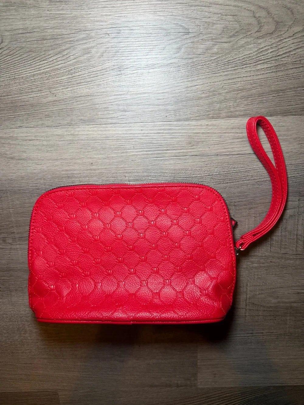 Steve Madden Red Quilted Wristlet Clutch